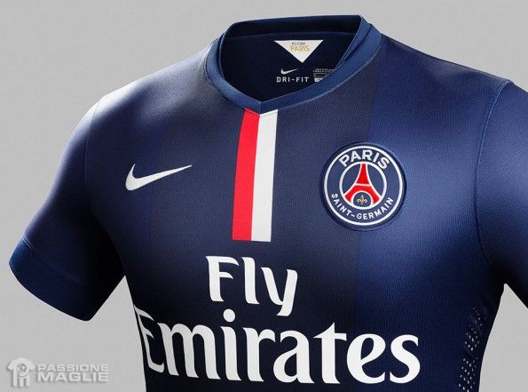 Colletto PSG maglia home 2014-2015