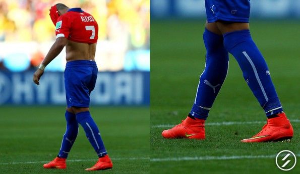 La delusione di A.Sanchez dopo l'eliminazione ai mondiali