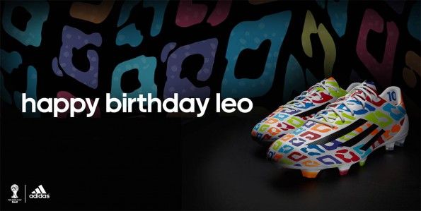 Scarpe F50 compleanno Messi