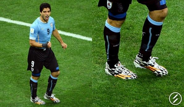 Luis Suarez indossa le F50 adizero
