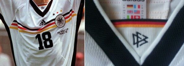 Dettagli maglia Germania Mondiale 1998