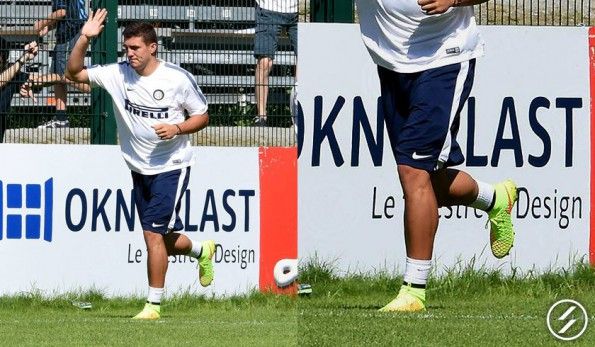 Kovacic testa le scarpe Magista Obra gialle