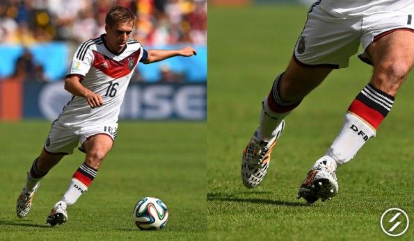 Lahm con le 11pro di adidas ai Mondiali