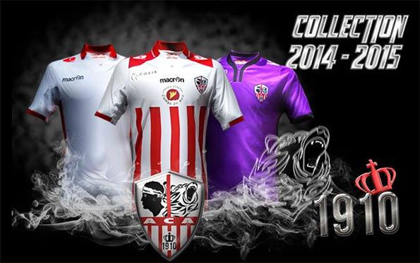 Maglie Ajaccio 2014-2015 Macron