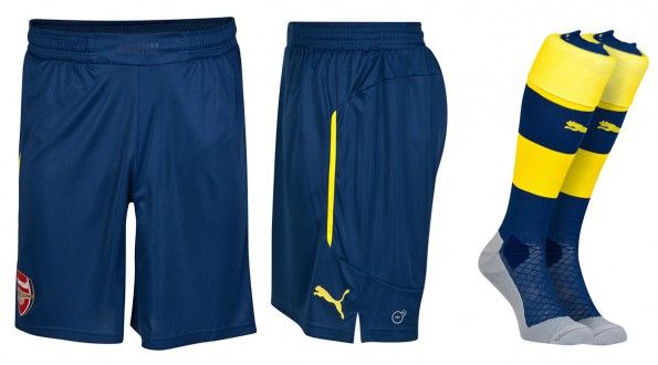 Arsenal pantaloncini calzettoni away 2014-2015