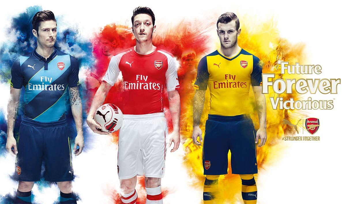 Arsenal kits 2014-2015 Puma