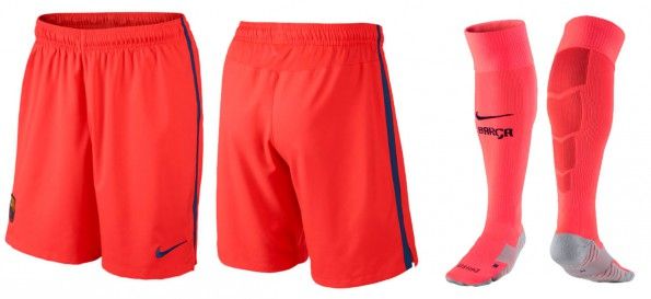 Pantaloncini calze Barcellona away 2014-15
