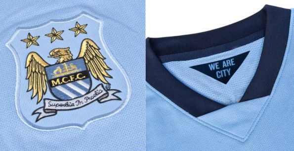 Colletto stemma Manchester City 2014-15