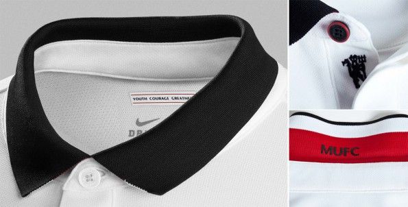 Colletto maglia Manchester United away 2014-15