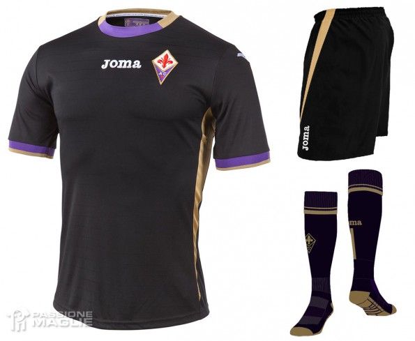 Terza divisa Fiorentina 2014-2015 nera