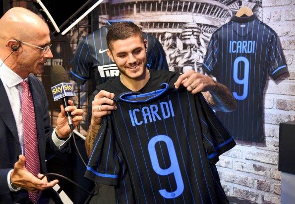 Icardi con la maglia dell'Inter 2014-2015