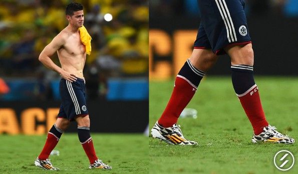 James Rodriguez in Colombia-Brasile 2014