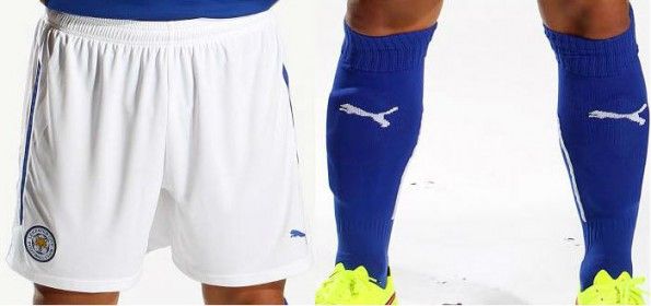 Leicester pantaloncini calzettoni 2014-15 home