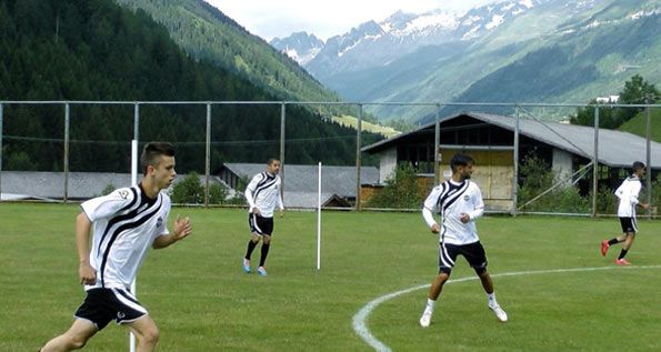 Lugano allenamento con materiale Acerbis