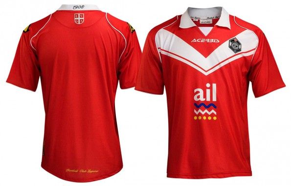 Terza maglia Lugano rossa 2014-2015