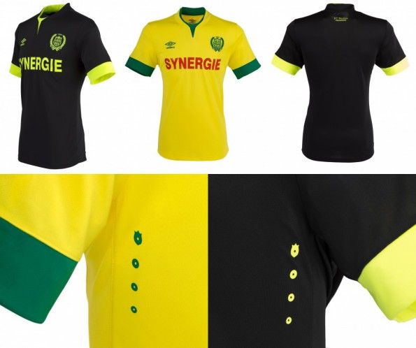 Maglie Nantes 2014-2015 dettagli