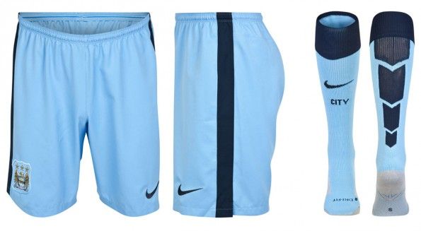 Manchester City pantaloncini calzettoni 2014-15 home