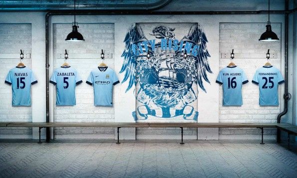 Presentazione maglie Manchester City 2014-15