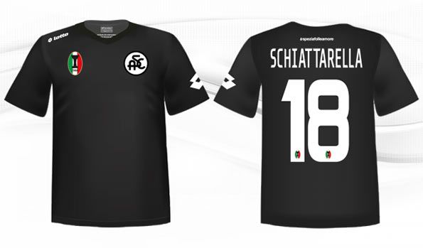 Seconda maglia Spezia 2014-15 nera