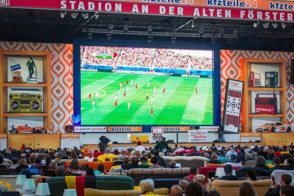 Union Berlin, mondiali 2014, maxischermo