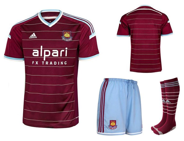 Maglie West Ham 2014-2015 adidas ispirate al 1985-86