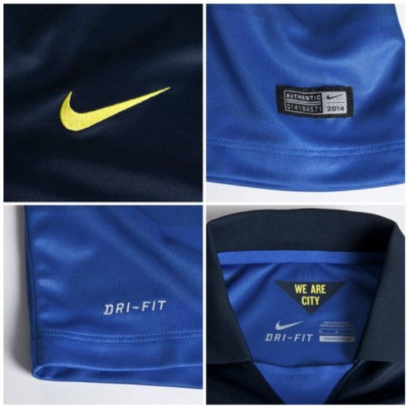 Dettagli seconda maglia City 2014-2015