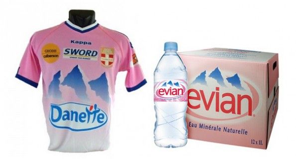 Evian TG maglia bottiglia