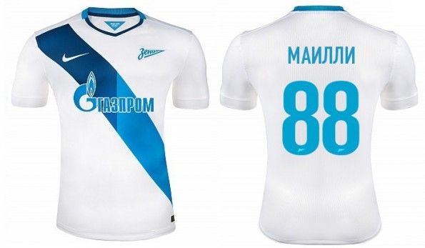 Maglia trasferta Zenit 2014-2015 Nike