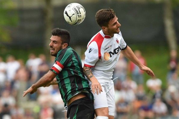Il pallone della Serie B in Bologna-Sassuolo