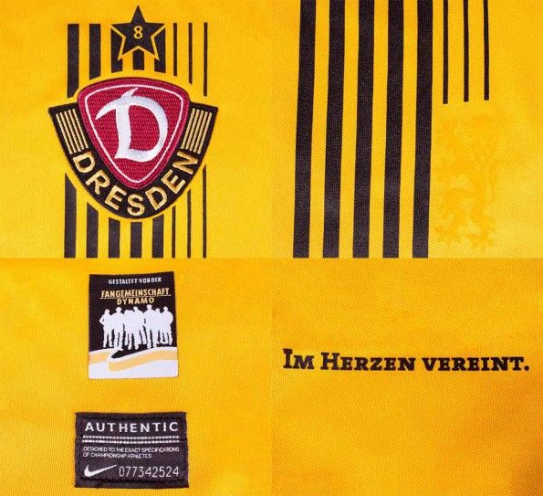 Dettagli maglia Dinamo Dresda 2014-15 home