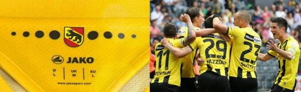 Interno colletto maglia home Young Boys