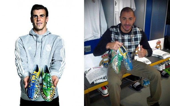 Bale e Benzema scarpini F50 Yamamoto