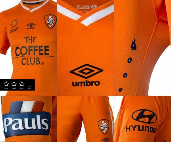 Maglia Brisbane Roar 2014-2015 home
