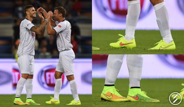 Icardi e Shevchenko alla partita della pace