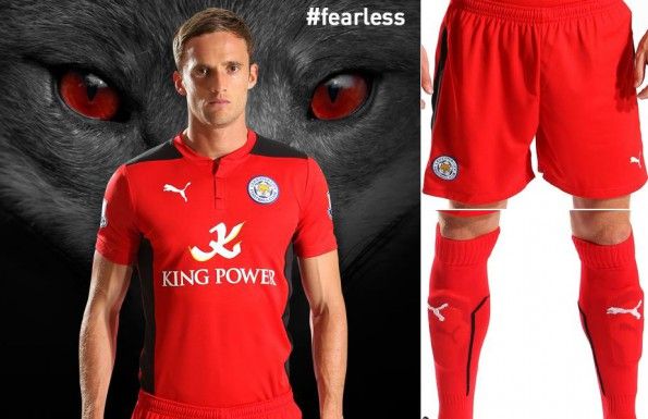 Maglia away Leicester City rossa 2014-2015