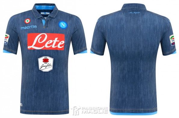 Seconda maglia Napoli 2014-2015 jeans