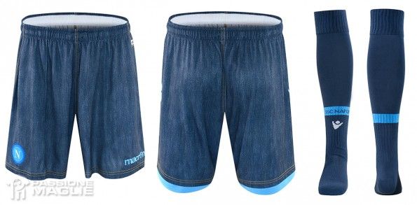 Napoli pantaloncini calzettoni jeans 2014-2015