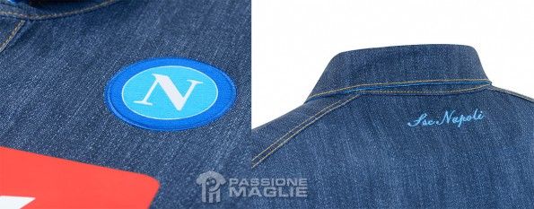 Dettagli maglia Napoli jeans away 2014-15