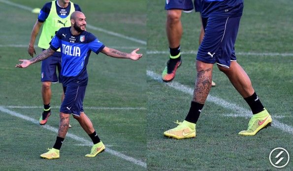 Zaza calza le scarpe Magista Obra gialle
