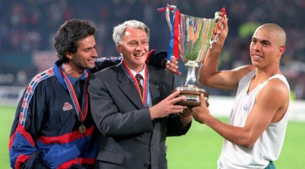 Mourinho, Robson e Ronaldo ai tempi del Barcellona