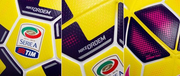 Dettagli pallone Nike Ordem Hi-Vis 2014-2015