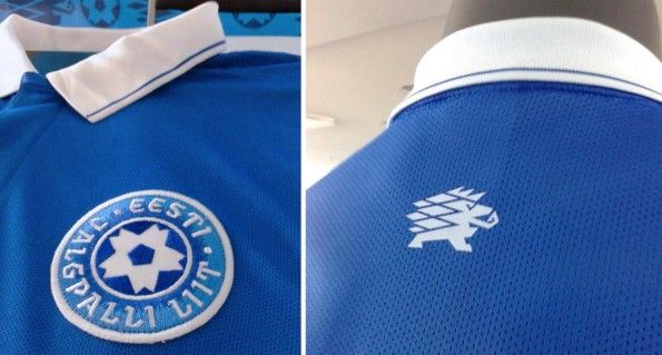 Dettagli maglia Estonia 2014-16