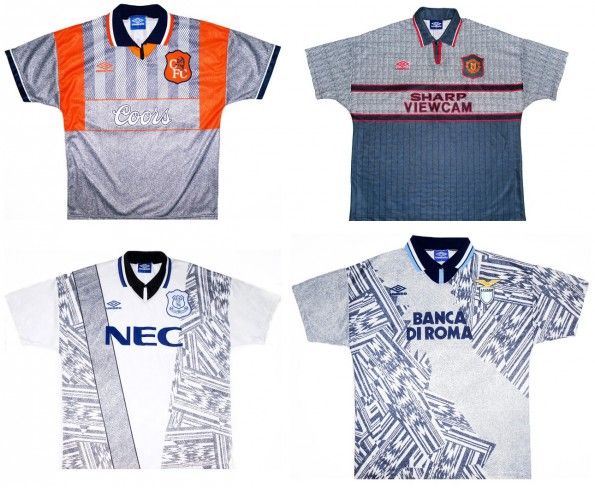 Maglie grigie Umbro anni 90