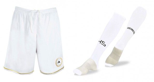 Pantaloncini calze Udinese bianche 2014-15