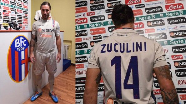 Zuculini presentazione terza maglia Bologna 2014-2015
