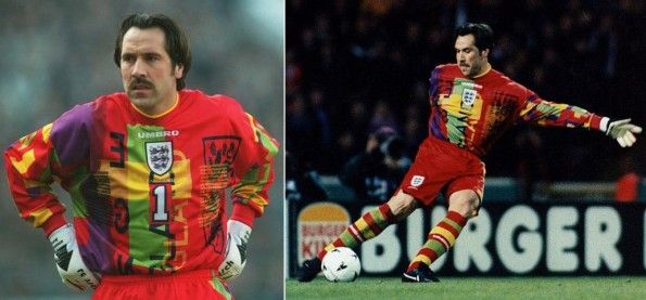 Seaman con la maglia dell'Inghilterra nel 1996