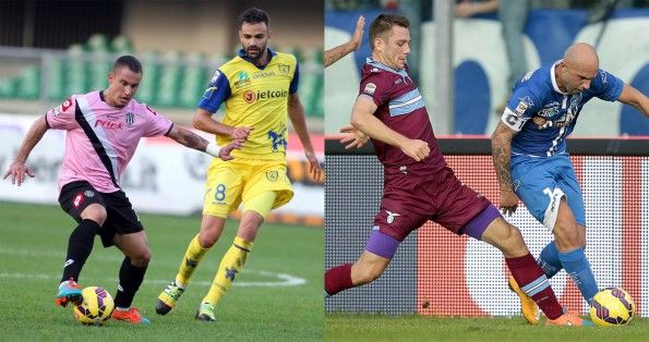 Maglie Lazio bordeaux e Cesena rosa