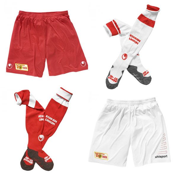 Union Berlino, 2014-2015, home e away, pantaloncini e calzettoni