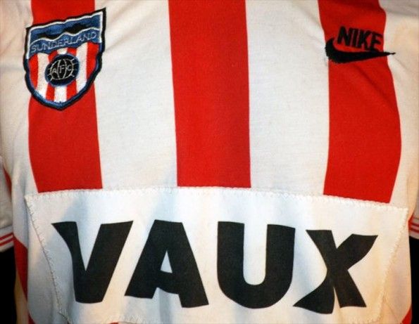 Sponsor Vaux maglia Sunderland 1985-86