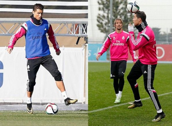 Allenamento Ronaldo scarpini CR7 Superfly Gold